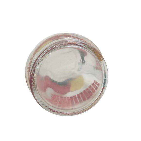 Vintage KIG Malaysia Clear Glass 48oz Handled Pitcher 4 juice glasses, Red Apple - Picture 10 of 16